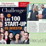 Recyc'Elit a été sélectionnée par le magazine Challenges comme l'une des 100 startups dans lesquelles investir en 2024!